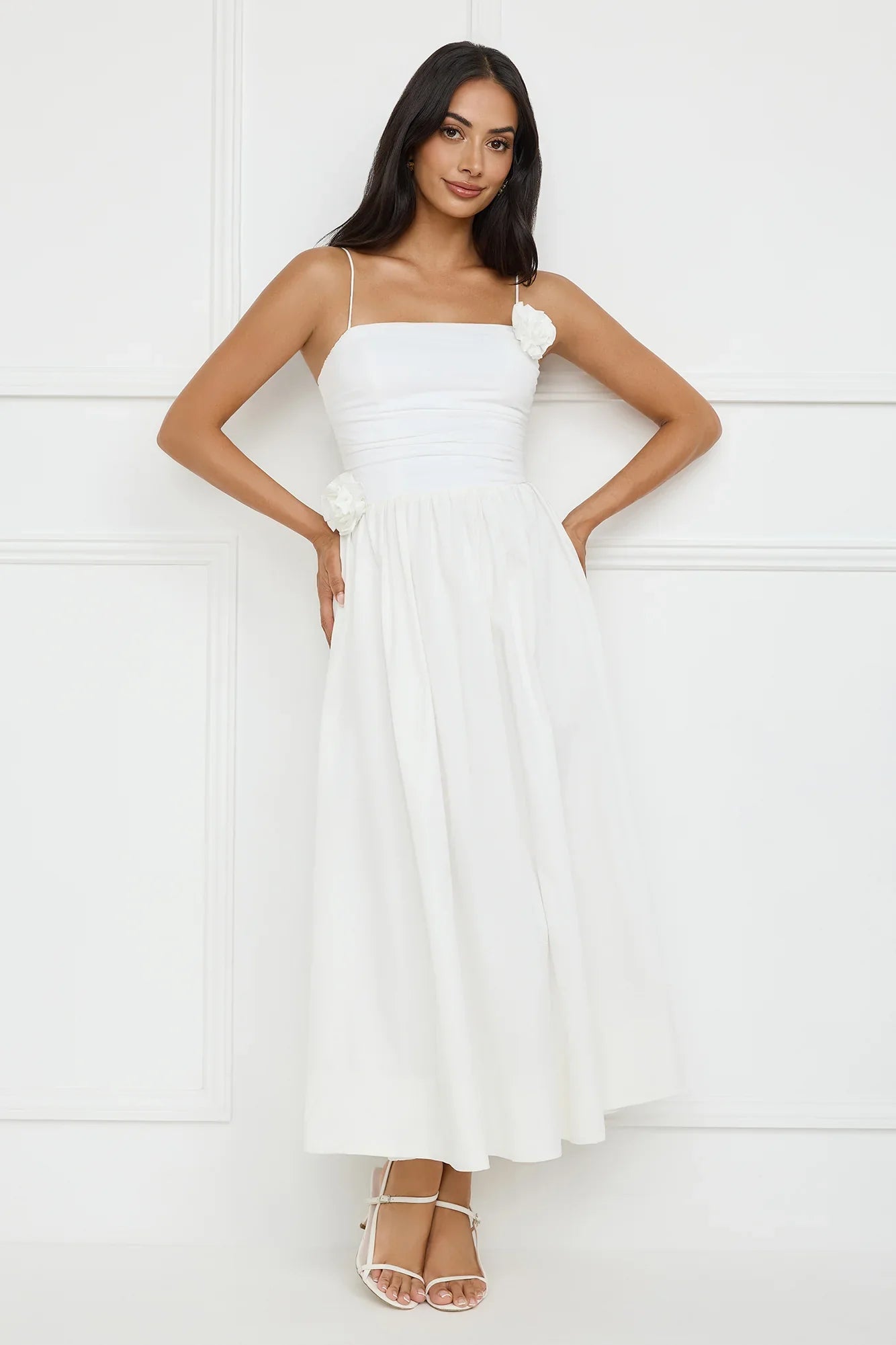 Trendsetter's Way Maxi Dress White