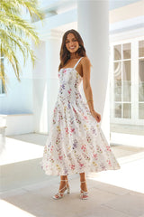 Whimsical Charm Maxi Dress Print